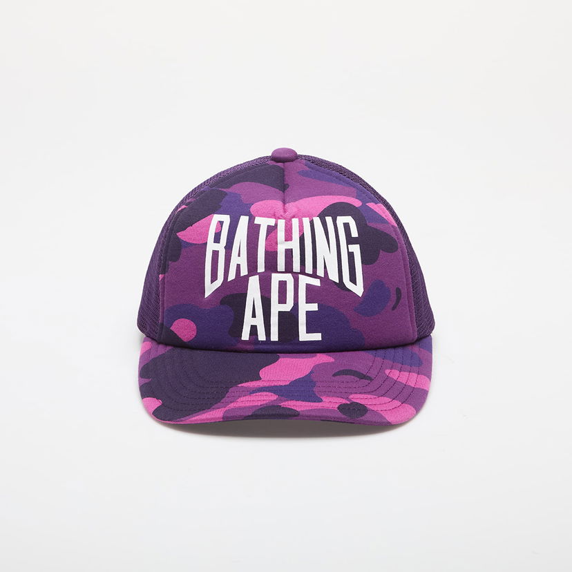 Šiltovka BAPE A BATHING APE Color Camo Nyc Logo Mesh Cap Purple Universal Fialová | 001CPK301005M PUR