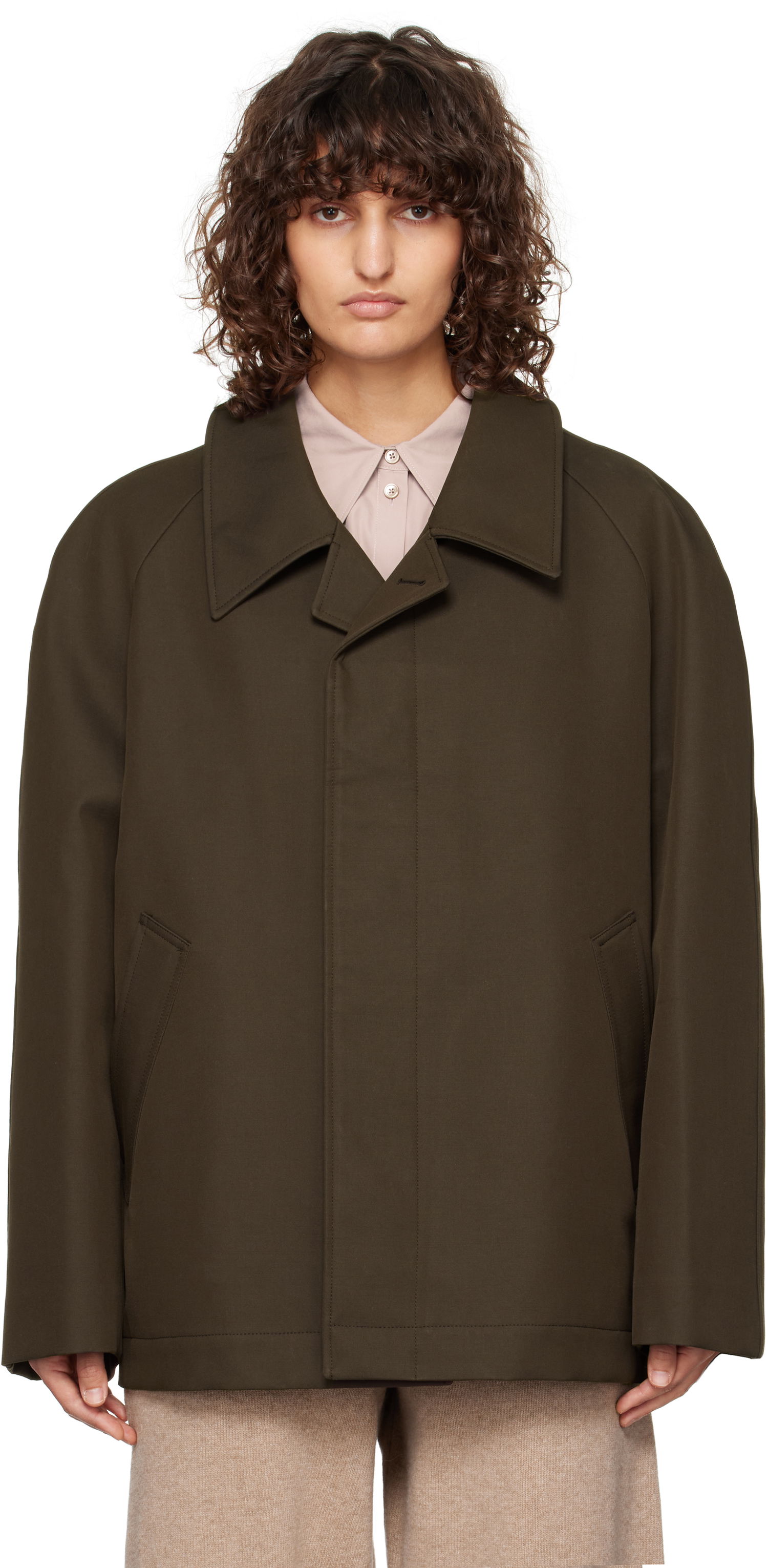 Bunda LEMAIRE Car Oversized Jacket Zelené | OW1112 LF1297, 0