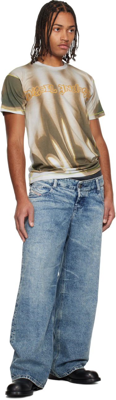 Tričko Diesel T-Norm-Show Short Sleeve T-shirt with Faded Gradient Pattern Rôznofarebný | A21228-0BKBY-9ECA, 3