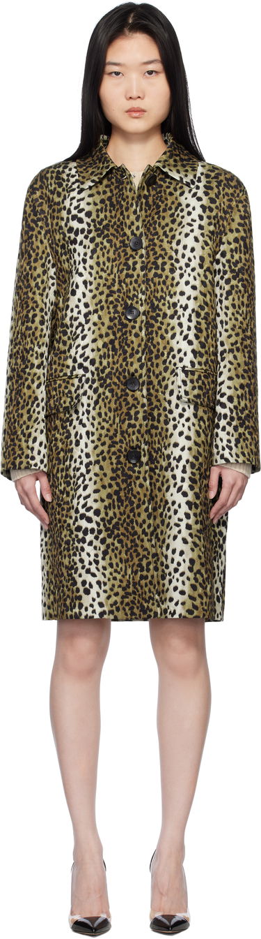 Kabáty Blumarine Blumarine Printed Jacquard Coat Hnedá | P522S093A, 0