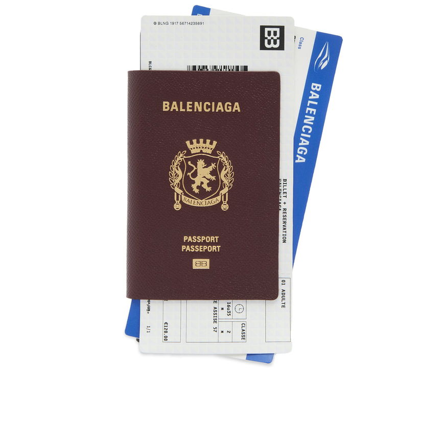 Peňaženka Balenciaga Passport Holder Vínová | 787777-2AA3R-6027