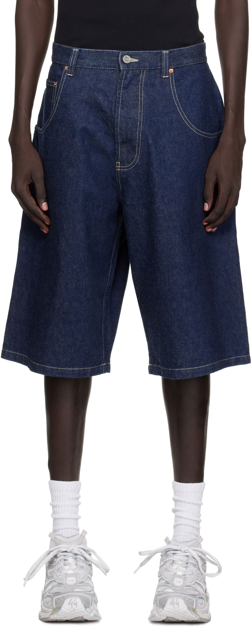 Šortky VETEMENTS Vetements Hip-Hop Denim Shorts Modrá | UH76DP125N