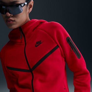 Mikina Nike Sportswear Tech Fleece Windrunner Full-Zip Hoodie Červená | HV6747-657, 4