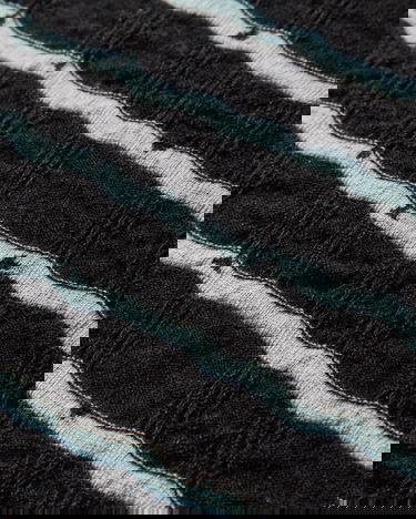 Šál KIKO KOSTADINOV Tarr Night Sky Textured Patterned Scarf with Fringe Čierna | KKAW25KN09 112, 4