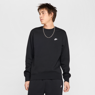 Mikina Nike Nike Club Fleece Crewneck Sweatshirt Čierna | FN3886-010, 1