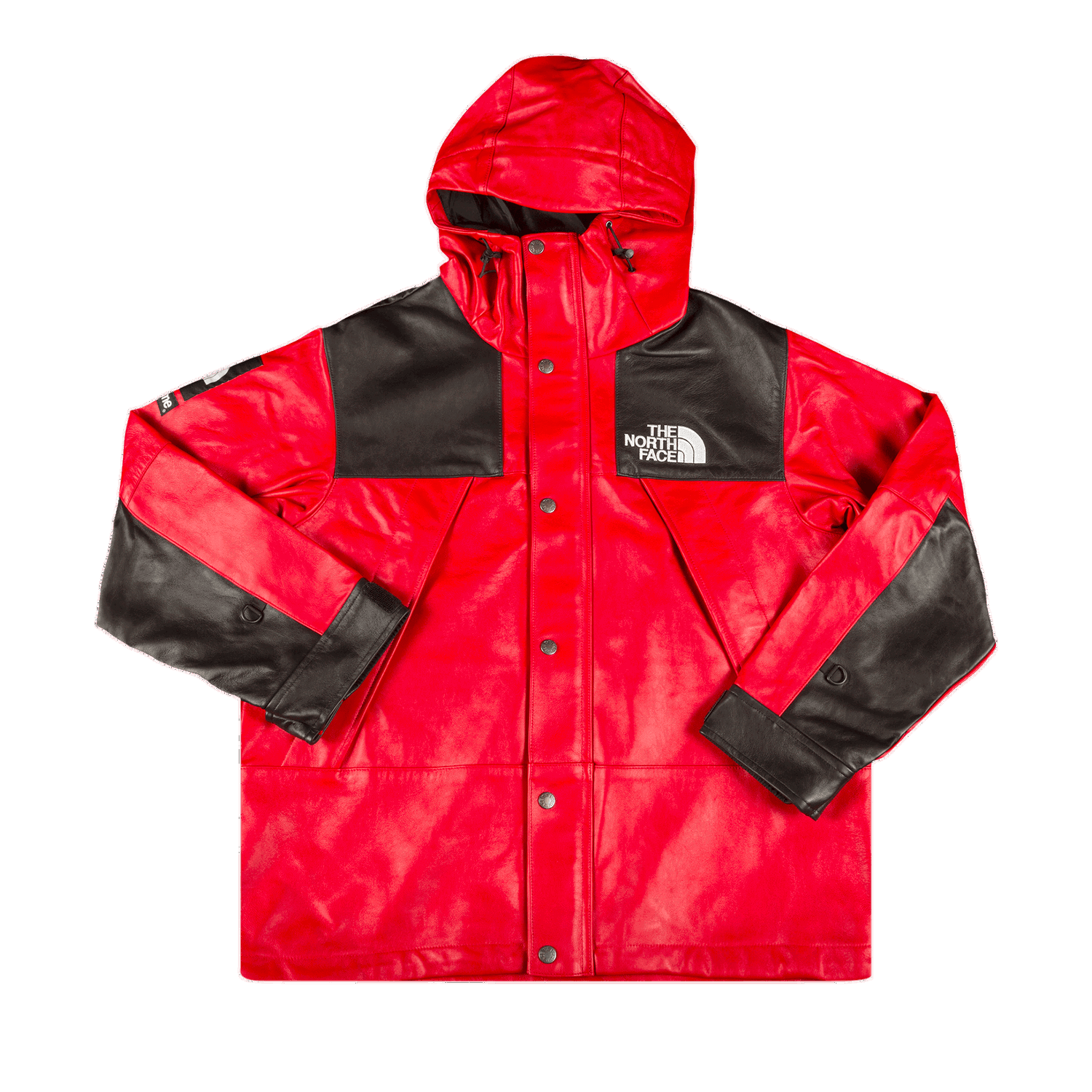Parka Supreme The North Face x Leather Mountain Parka Červená | FW18J61 RED, 0