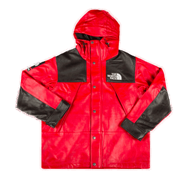 Parka Supreme The North Face x Leather Mountain Parka Červená | FW18J61 RED, 0