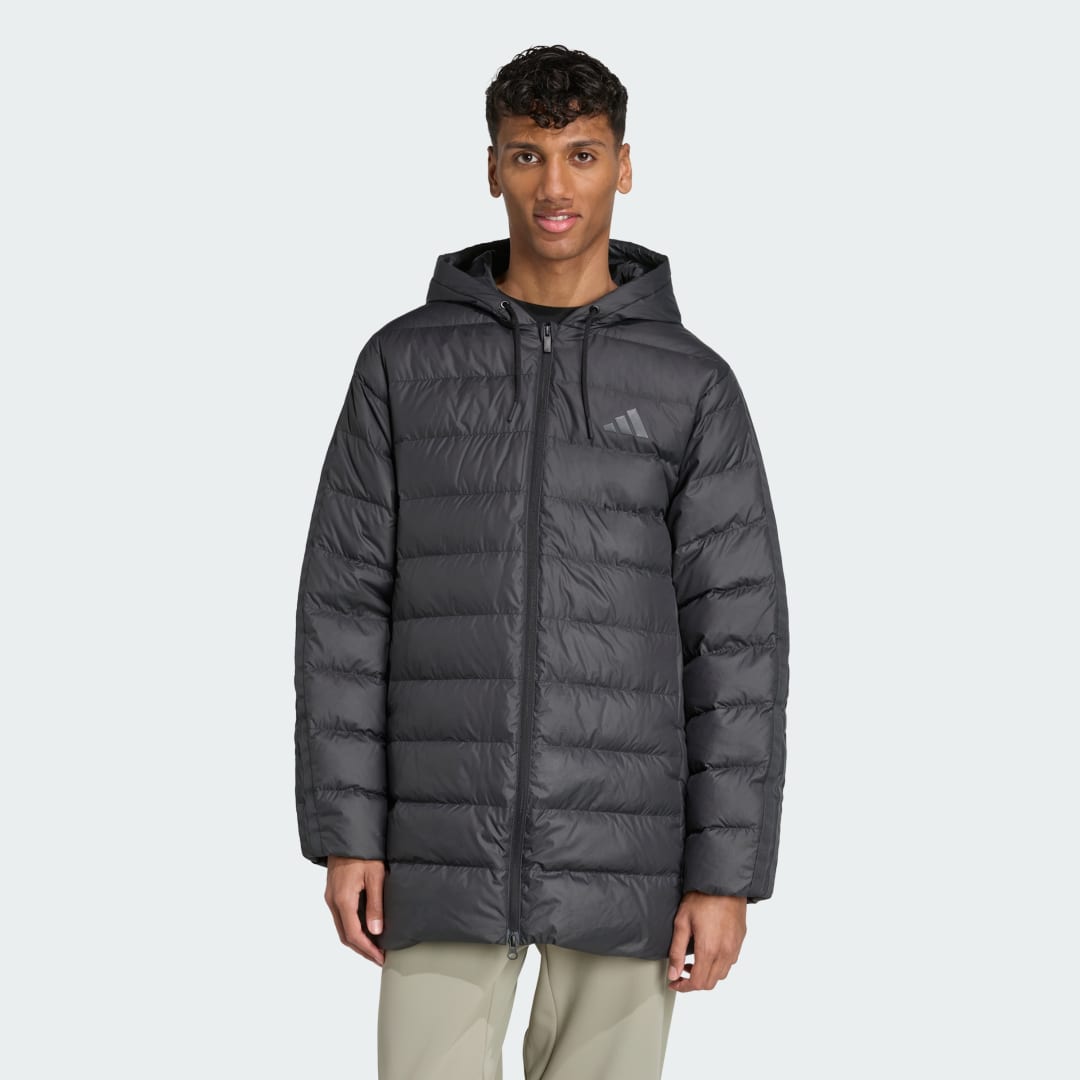 Parka adidas Performance Essentials Climawarm 3-Stripes Light Down Parka Čierna | JM4061, 0