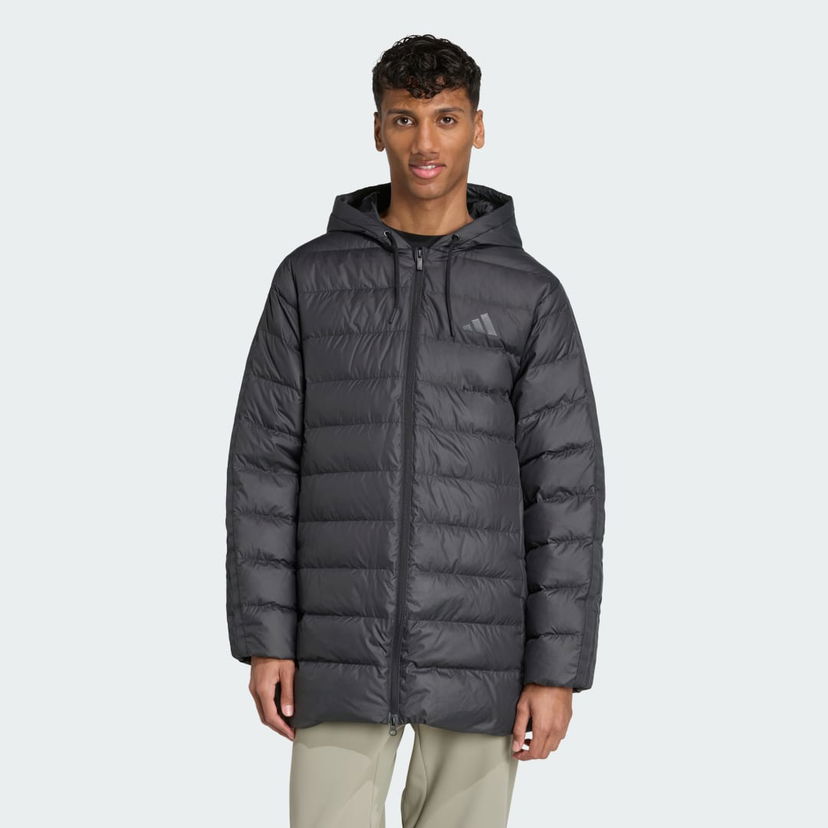 Parka adidas Performance Essentials Climawarm 3-Stripes Light Down Parka Čierna | JM4061