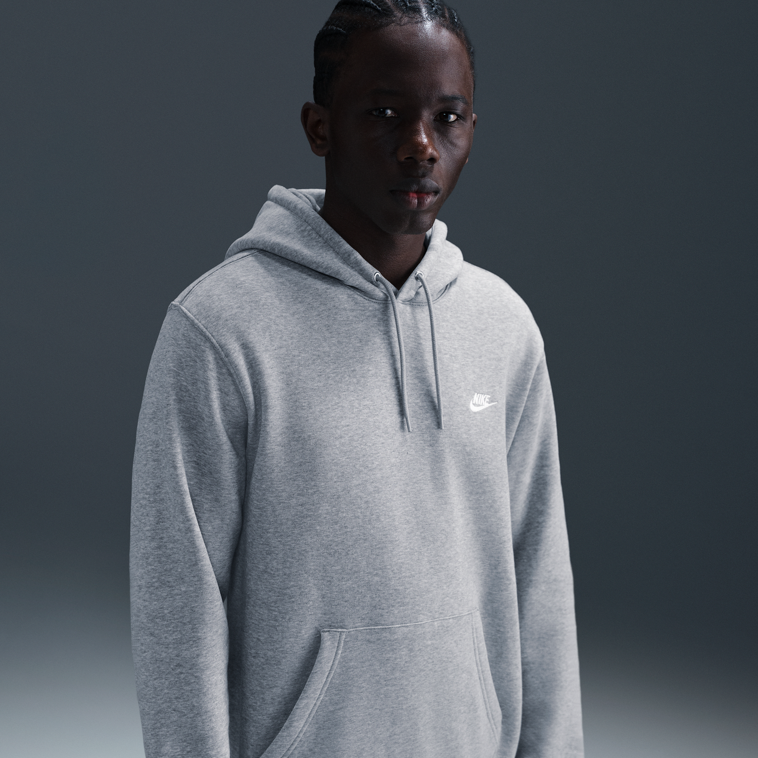 Mikina Nike Nike Club Fleece Hoodie Šedá | FN3859-063, 1