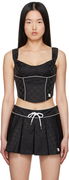 MISBHV Monogram Nylon Corset Top