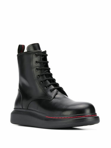 Tenisky a topánky Alexander McQueen Alexander McQueen Leather Ankle Boots Čierna | 586191WHX511000, 1
