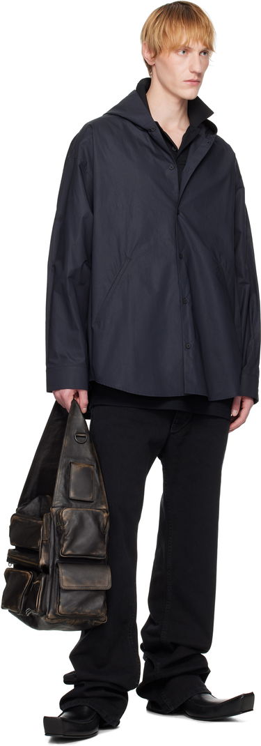 Košeľa Balenciaga Balenciaga Hooded Shirt Navy | 814125TNM60, 3