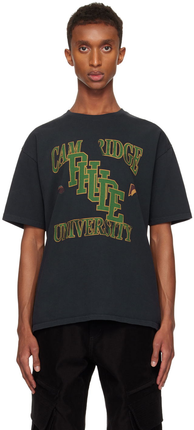 Tričko Rhude University Graphic T-shirt Čierna | RHFW24TT26012, 0