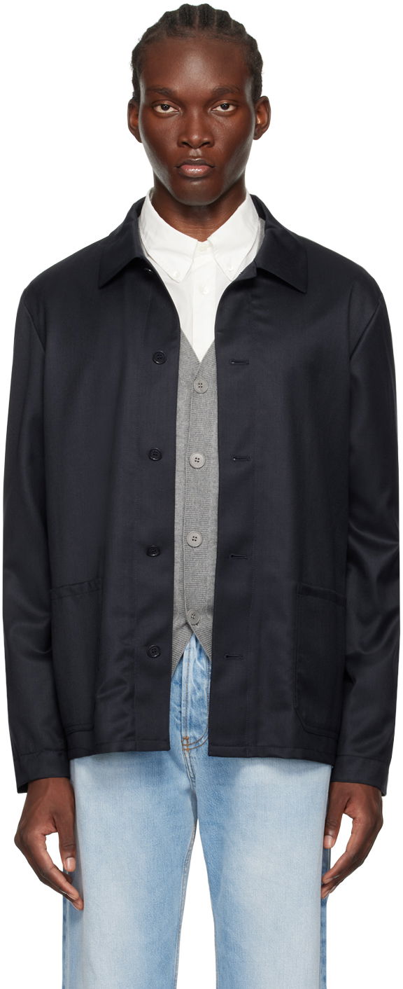 Bunda A.P.C. Navy Kerlouan Jacket Navy | WOAPO-H03053