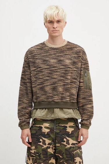Sveter Andersson Bell Layered Fleece Sweater Zelené | atb1171m, 0
