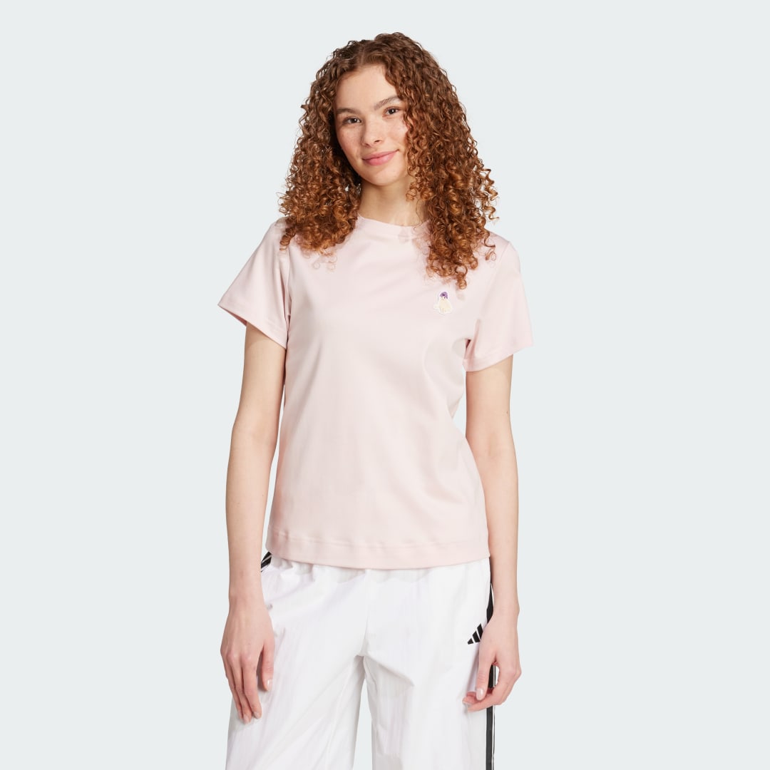 Tričko adidas Performance Cat Patch T-Shirt Ružová | JV8514, 0