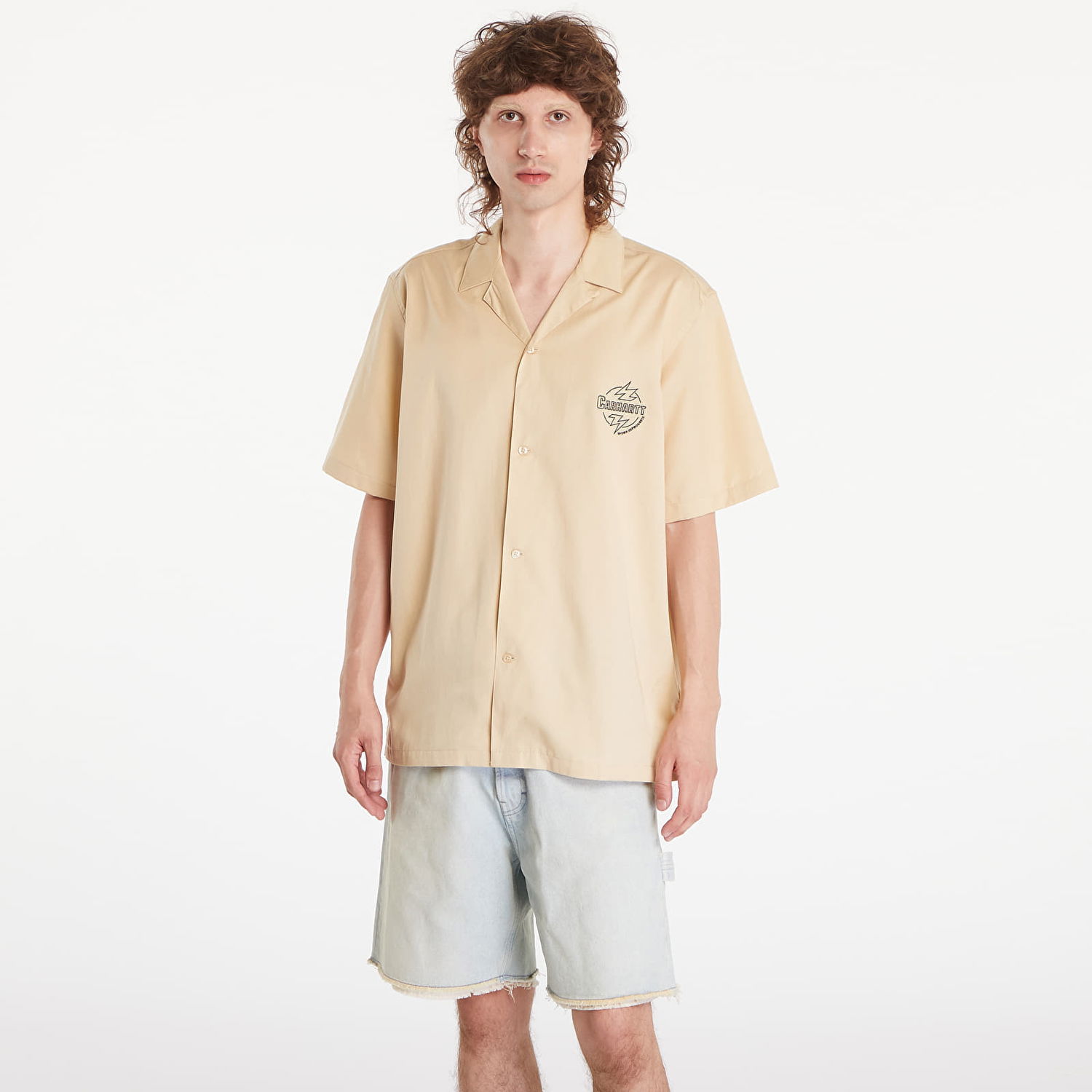 Košeľa Carhartt WIP Short Sleeve Ablaze Shirt UNISEX Béžová | I033690.2BKXX, 0