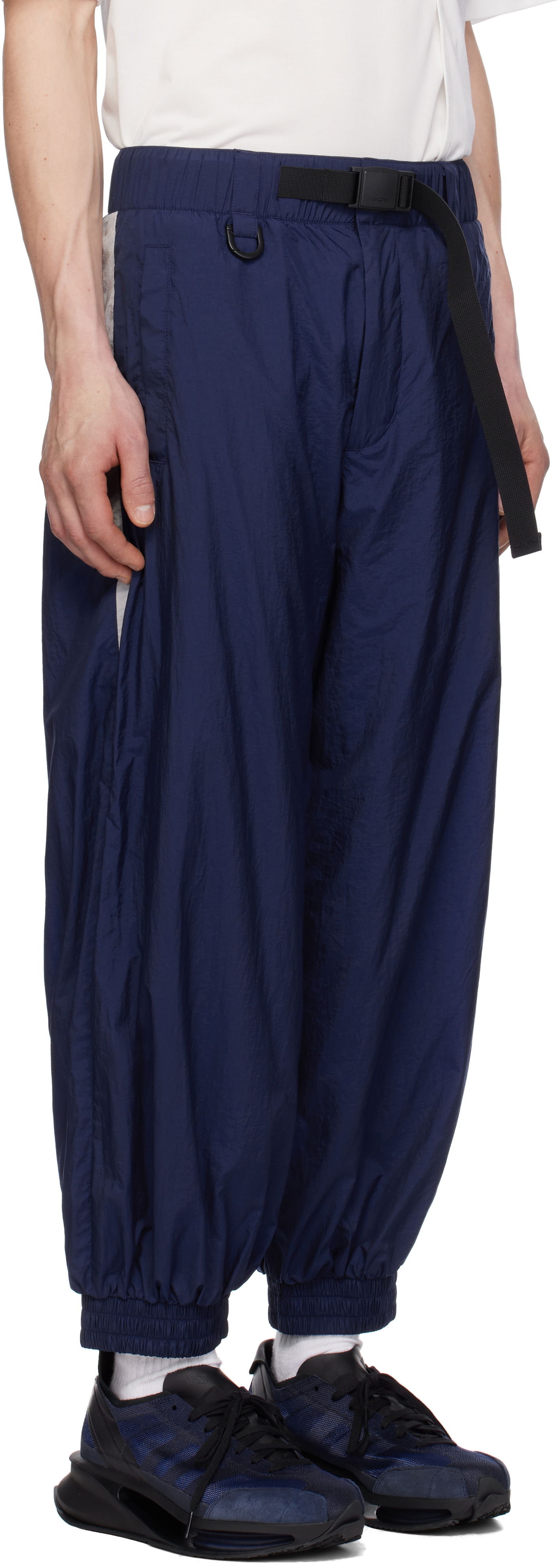 Tepláky Y-3 Y-3 3-Stripes Nylon Sweatpants Modrá | JM7789, 1
