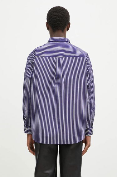 Košeľa Neighborhood NEIGHBORHOOD Striped Regular Fit Shirt Fialová | 242TSNH.SHM03, 2