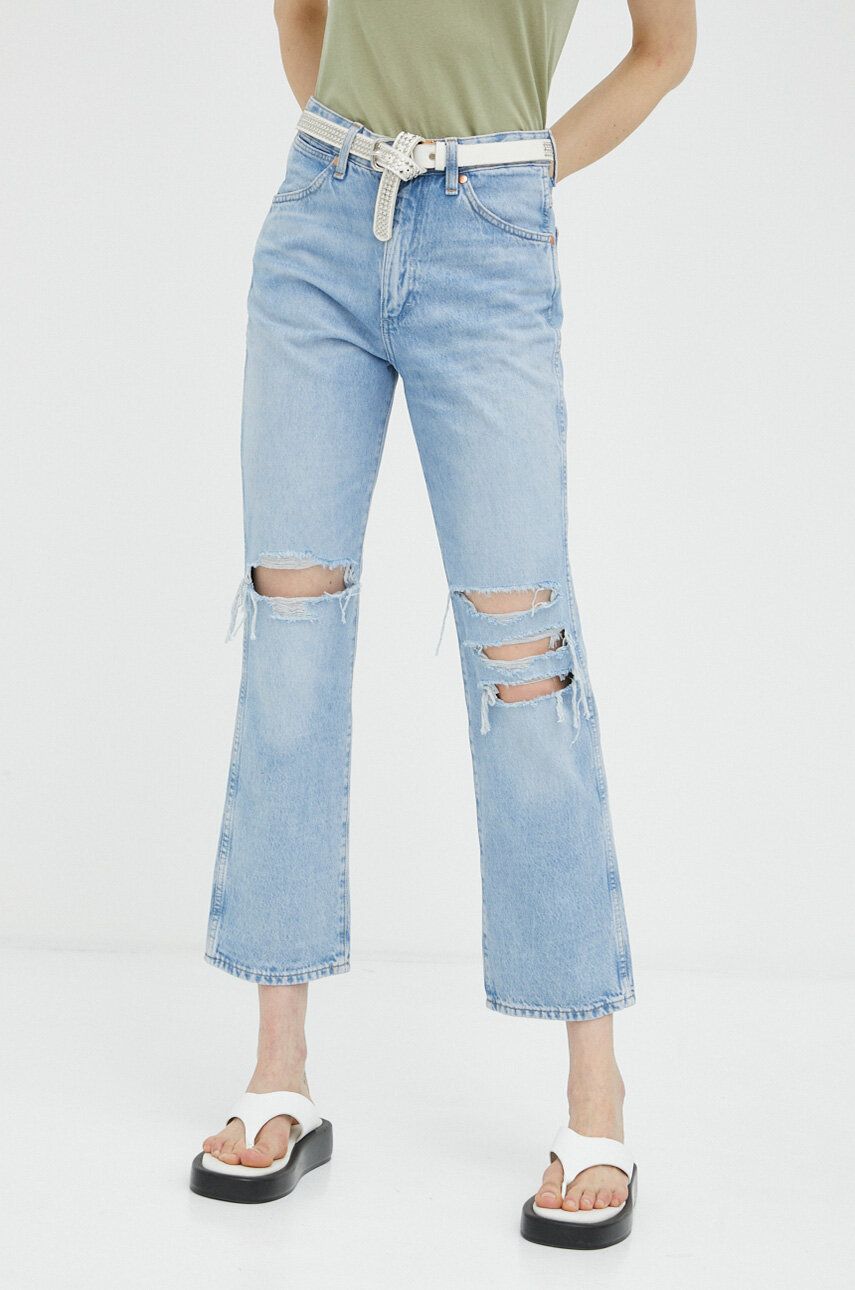 Džínsy Wrangler Wild West Denim Jeans Modrá | W2H2DE32Y, 0