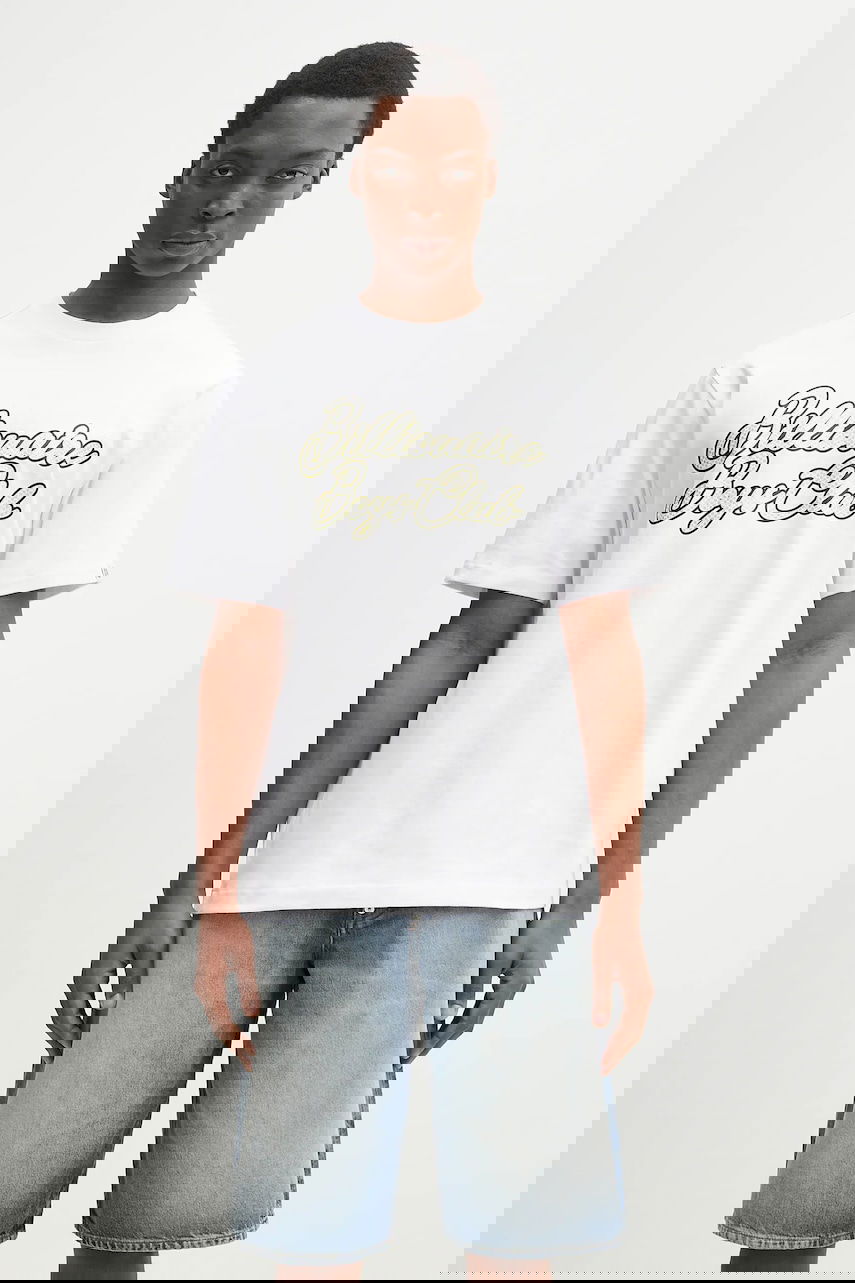 Tričko BILLIONAIRE BOYS CLUB Printed Short Sleeve Diamond Script Logo T-Shirt Biela | B25162, 0