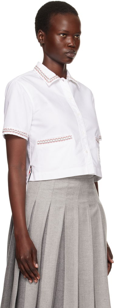 Košeľa Thom Browne Thom Browne Drop Back Cropped Shirt Biela | FLL191B-F0313, 1