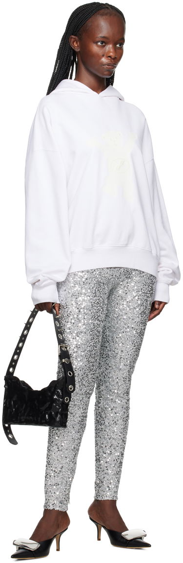 Mikina We11done We11done Printed Hoodie Biela | WD-TH3-22-727-U-IV, 3