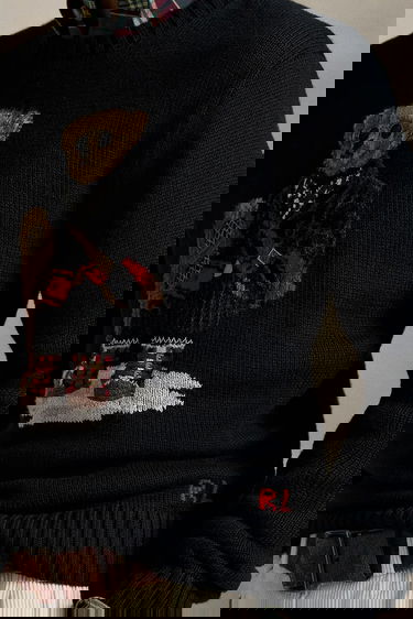 Sveter Polo by Ralph Lauren Polo Bear Cashmere Blend Sweater Čierna | 710982140, 3