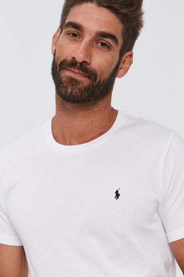 Tričko Polo by Ralph Lauren Cotton T-Shirt Biela | 714844756004, 0
