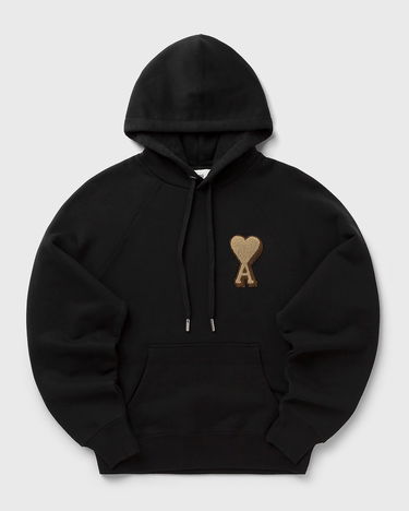 Mikina AMI Hoodie with Patch Čierna | USW770.747-001, 0