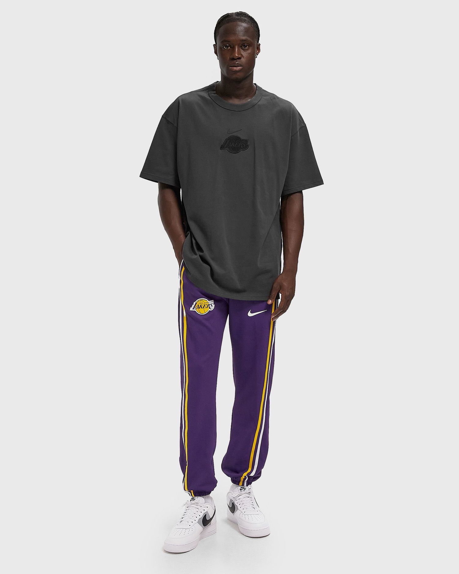 Tepláky Nike Los Angeles Lakers Zone Pant Fialová | HM6910-504, 1