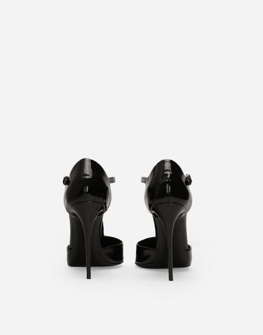 Tenisky a topánky Dolce & Gabbana Leather T-bar Pumps Čierna | CD1883A147180999, 2