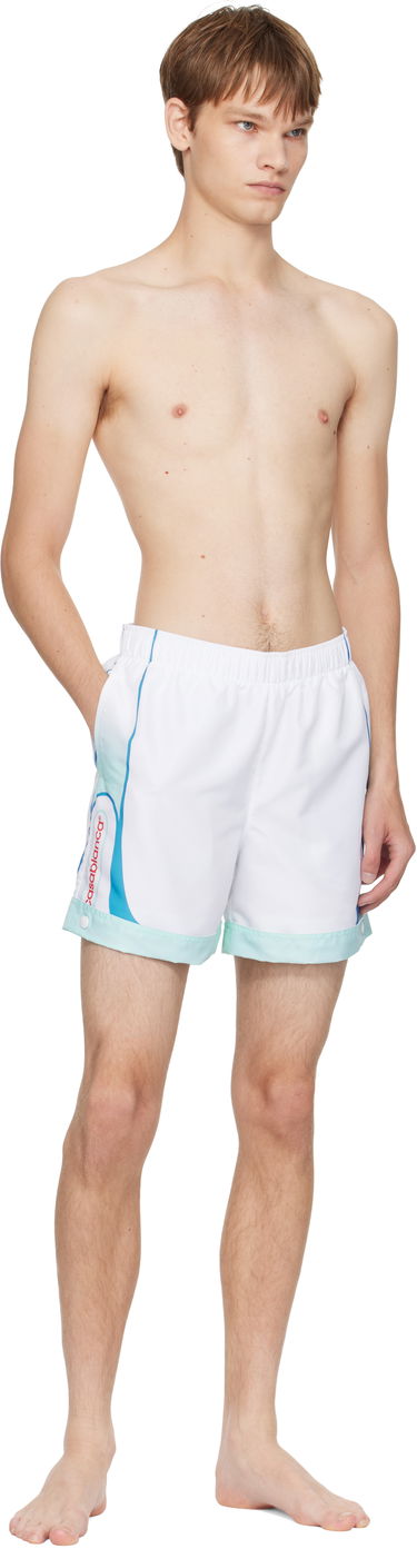 Plavky Casablanca Casablanca Logo Swim Shorts Biela | MPF25-SWM-065-01, 3