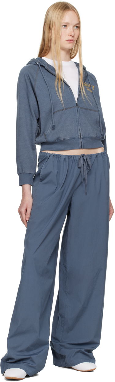 Tepláky SKIMS SKIMS Cotton Poplin Straight Leg Pajama Pants Modrá | PT-PNT-7994W, 3