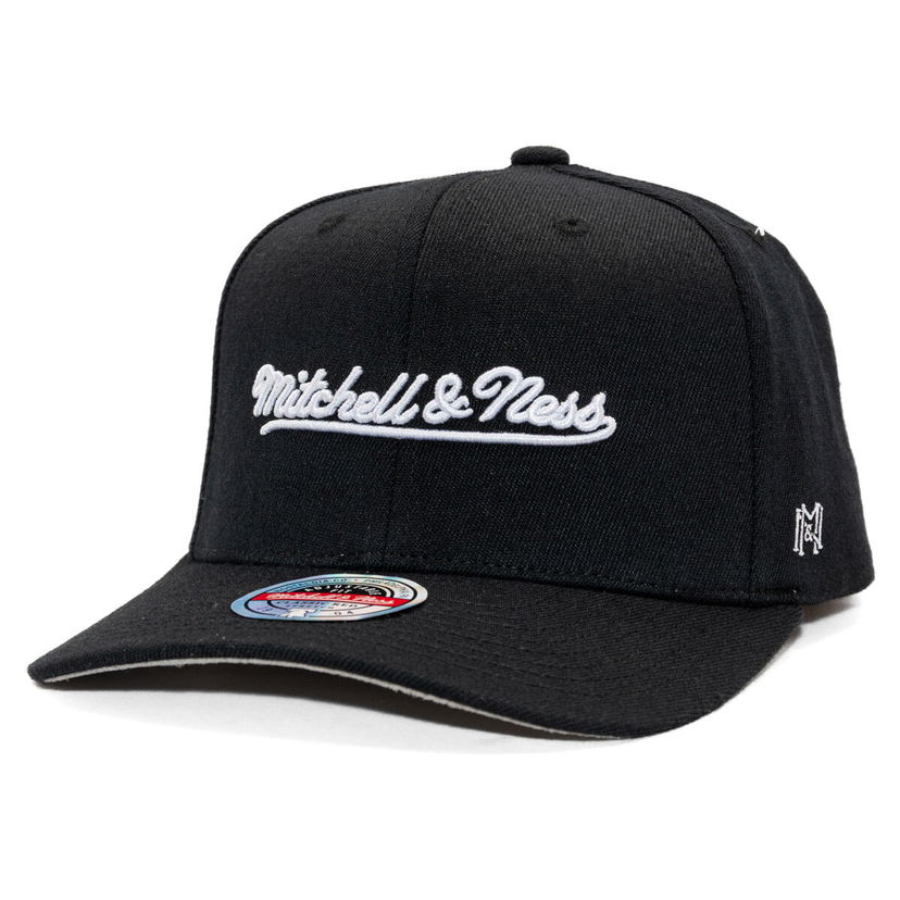 Šiltovka Mitchell & Ness Mitchell & Ness Branded Script Stretch Cap Čierna | HC12184-MNNBLCK