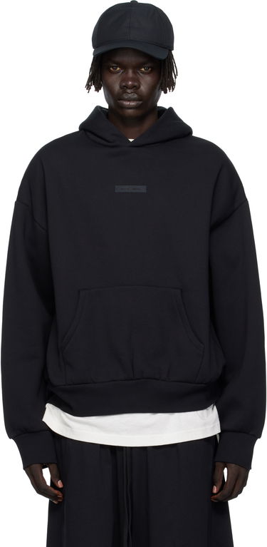 Mikina Fear of God ESSENTIALS Classic Fit Fleece Hoodie Čierna | 192SP252050F, 0