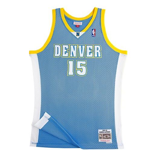 Dres Mitchell & Ness Mitchell & Ness NBA Denver Nuggets Basketball Jersey Modrá | SMJYGS18160-DNUROYACAN03