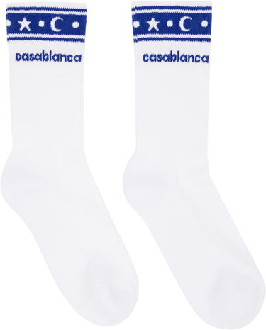 Ponožky Casablanca Casablanca Printed Sports Socks Biela | AS25-ACC-010-03, 0
