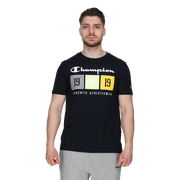 Crewneck T-Shirt with 'Authentic Athleticwear' Block Graphic