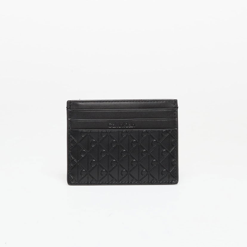 Peňaženka CALVIN KLEIN Calvin Klein Embossed Emblem Cardholder Čierna | LV04D1128G UB1