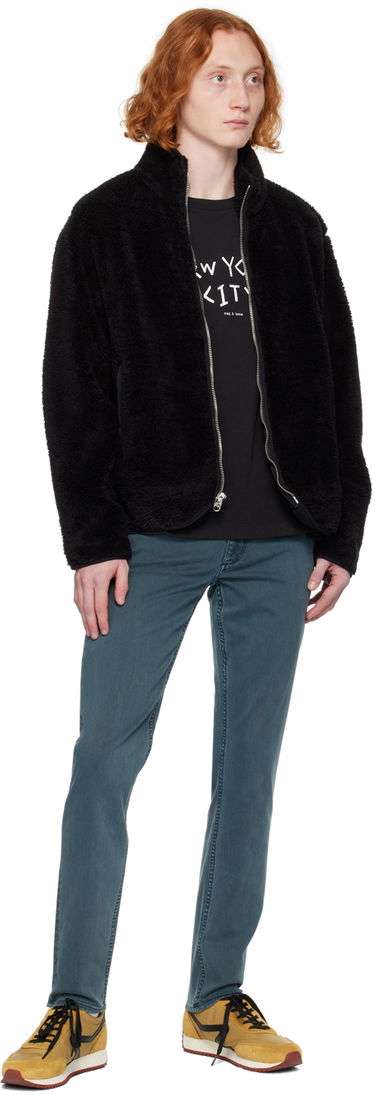 Bunda rag & bone Felix Full-Zip Fleece Jacket Čierna | MBW23H2410PFML, 3