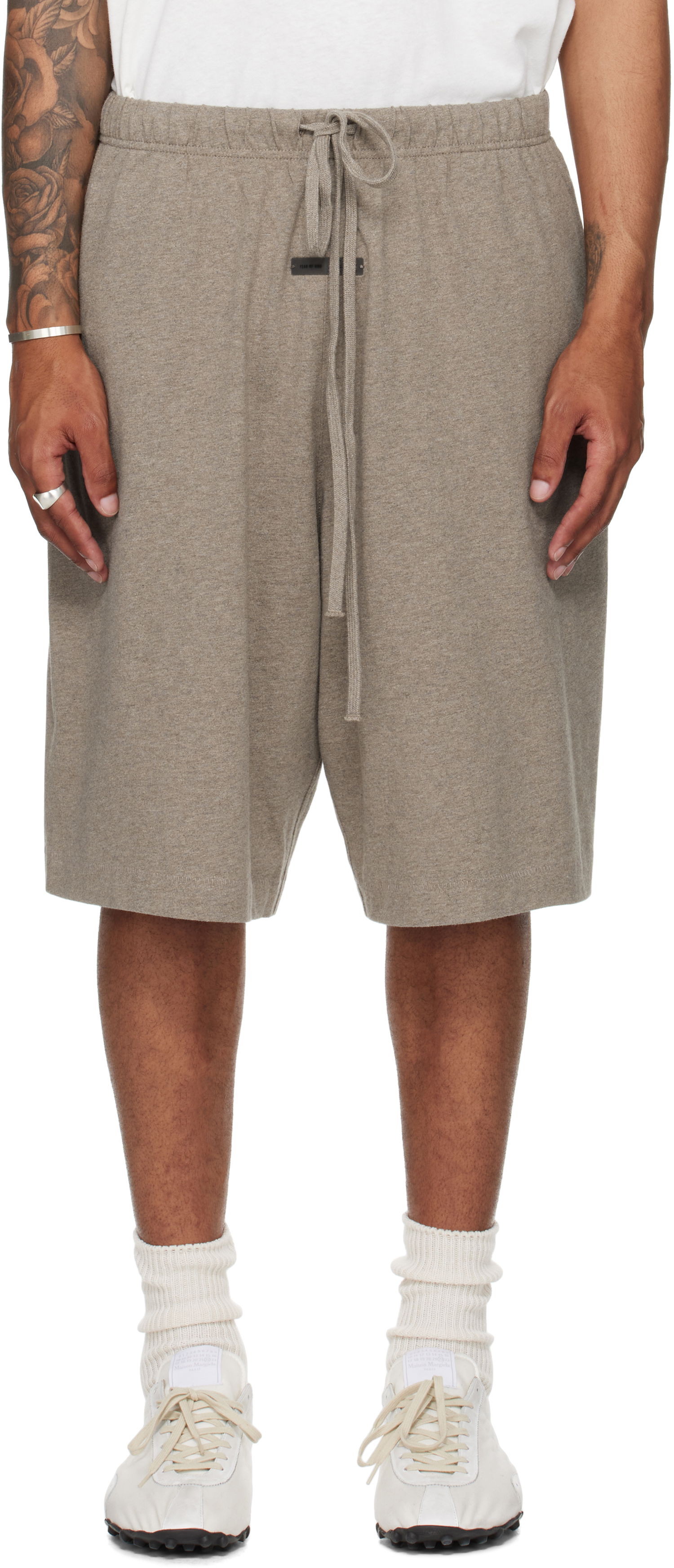 Šortky Fear of God Fear of God ESSENTIALS Basketball Jersey Shorts Šedá | 160SP254613F, 0