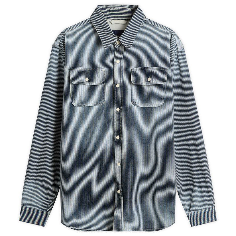 Košeľa thisisneverthat Hickory Denim Shirt Modrá | TN253WSHTL05-IND