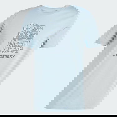 Tričko adidas Performance Terrex Graphic T-Shirt Modrá | JN4265, 3