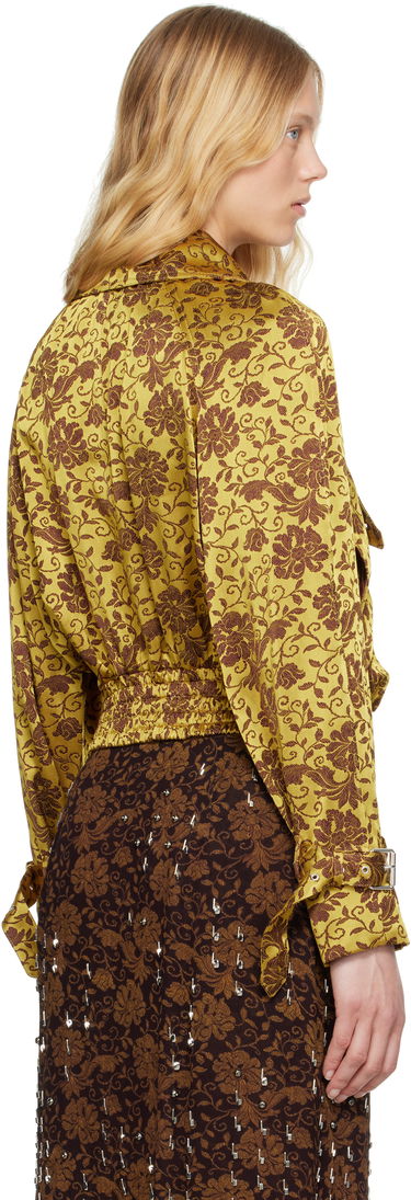 Bomber bunda Dries Van Noten Dries Van Noten Jacquard Bomber Jacket Žltá | 251-010506-1224, 2