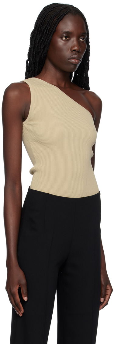 Tielko TOTEME TOTEME Women's Single-Shoulder Tank Top Béžová | 233-5183-755, 1