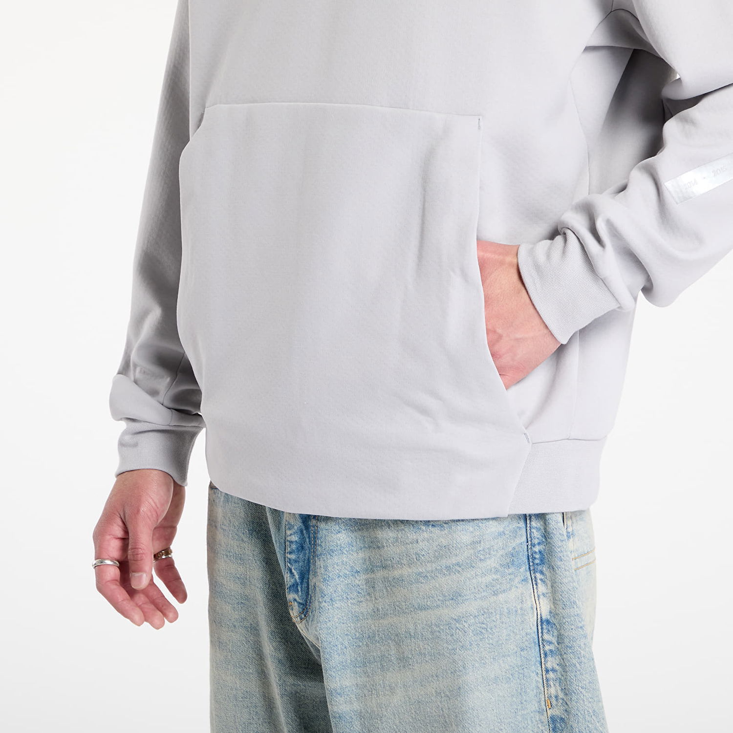 Mikina adidas Performance adidas x Mercedes Half Zip Sweatshirt Šedá | JW3477, 1