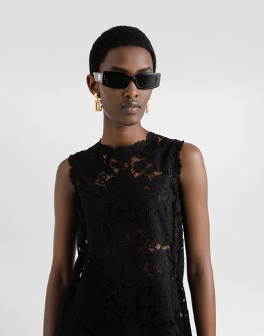 Šaty Dolce & Gabbana Dolce & Gabbana A-Line Lace Dress Čierna | F6ATYTHLM7LN0000, 3