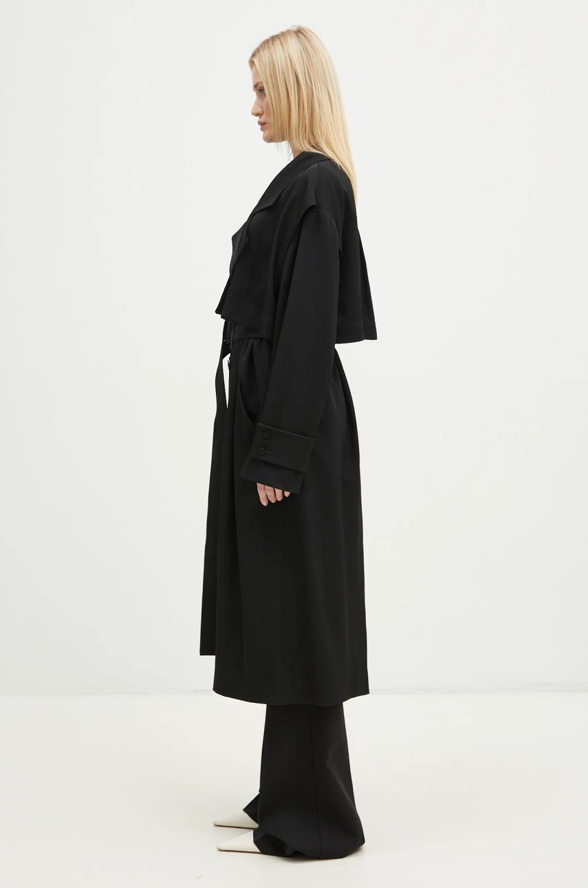 Trenčkot JW Anderson JW Anderson Oversize Trench Coat Čierna | CO0310.PG0011.999, 1